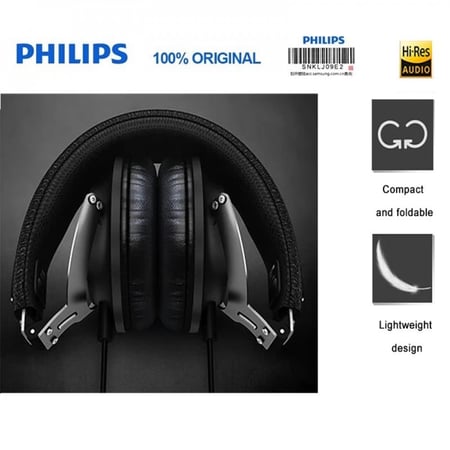 سماعة أذن فليبس SHL3565 جهير احترافي سلكية للحد من الضوضاء