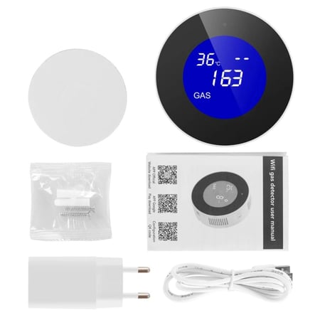 كاشف تسرب الغاز الذكي Tuya WiFi إنذار غاز البترول المسال الغاز الطبيعي