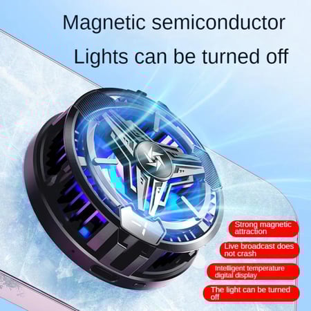 مبرد جوال بتقنية أشباه الموصلات رادياتير مغناطيسي مشبك مع شاشة حرارة