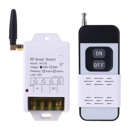 30A 220VV RF Wireless Remote Control Switch, 2000M Range