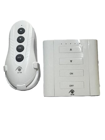 RF Remote Control Fan Speed Switch Kit - 5 Speed UK Wall Box Fit