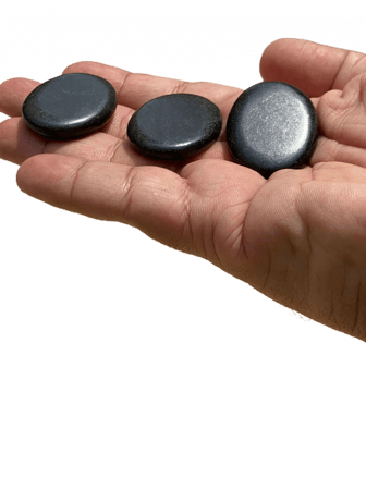 حقيبة تسخين (احجار المساج) من خشب الخيزران مع 16 قطعة من احجار البازت