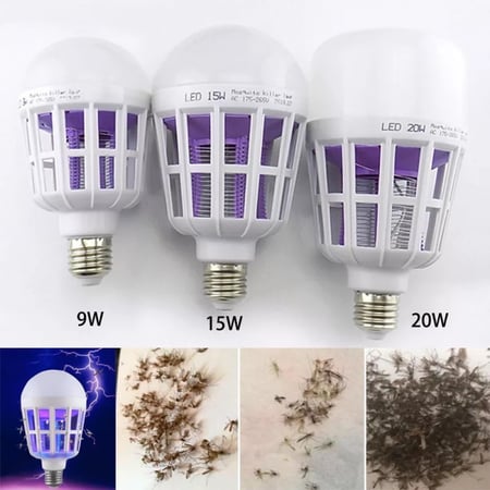 AC 175V-220V 20W E27 LED Lamp Bulbs Mosquito Killer Light 2 In 1 Mosquito Trap Insect Killer Bug Zapper Night Light