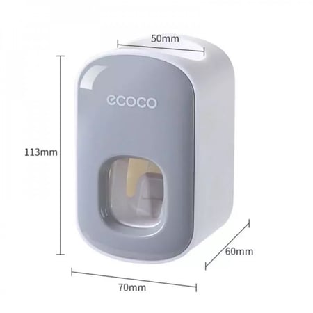 Automatic Toothpaste Dispenser Wall Mount Bathroom Accessories Set Toothpaste Squeezer Ecoco Home Bathroom Toothbrush Holder