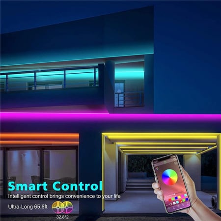 شريط إضاءة 16 لون RGB تحكم بـ (ريموت كنترول) 5متر