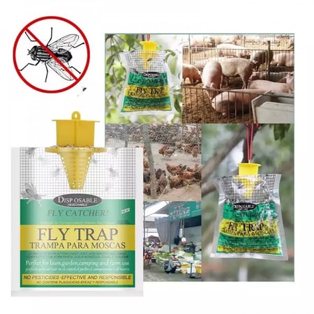 Disposable Fly Trap Non Toxic Outdoor Insect Killer Catcher Bag Pest Control Mosquito Trap Wasp Insect Killer Attractant