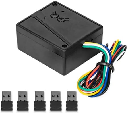 تحكم بفتح وقفل الكراج عن طريق وصلة USB بلوتوث عند القرب من الكراج