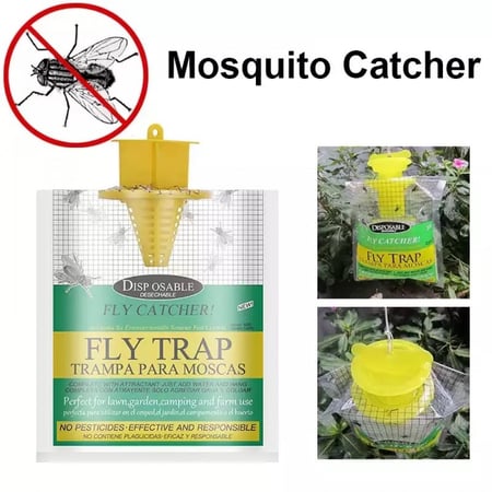 Disposable Fly Trap Non Toxic Outdoor Insect Killer Catcher Bag Pest Control Mosquito Trap Wasp Insect Killer Attractant