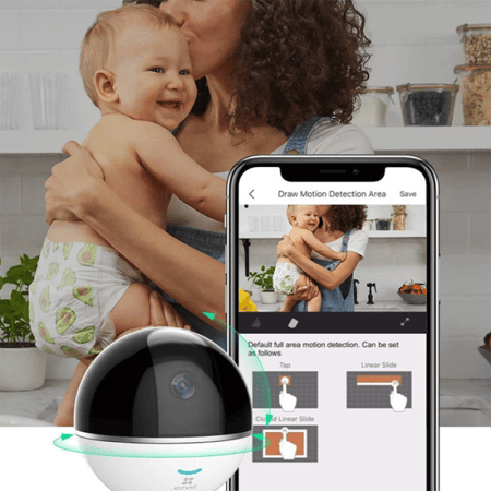 كاميرا مراقبة  الاطفال ذكية سمارت خاصية تتبع الحركة
