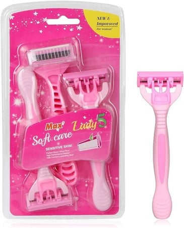 ماكينة حلاقة للسيدات للاستعمال لي إزالة الشعر مكونة من 5 شفرات