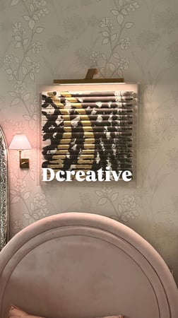 اضاءةDcreative ذهبي 40 سم شكل مستطيل