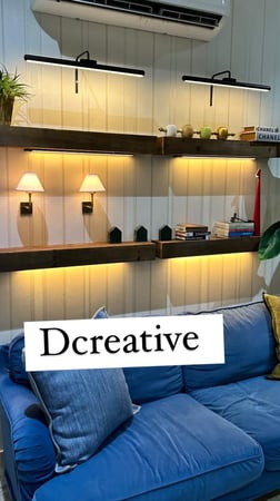 اضاءة لوحات مقاس 62 سم  لون أسود