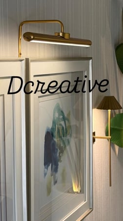 اضاءة لوحات مقاس 62سم لون ذهبي