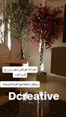 اضاءة للشجر واحواض الزرع بريموت بلوتوث( لون اسود