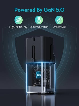 فيش سفر راف باور نانو بقوة 30 واط بمنفذ تايب سي - اسود