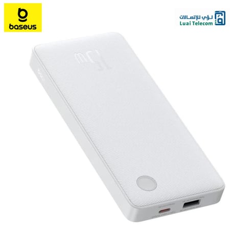 بطارية متنقلة بسعة 10000 مللي امبير وقوة 15 واط بيسوس - أسود