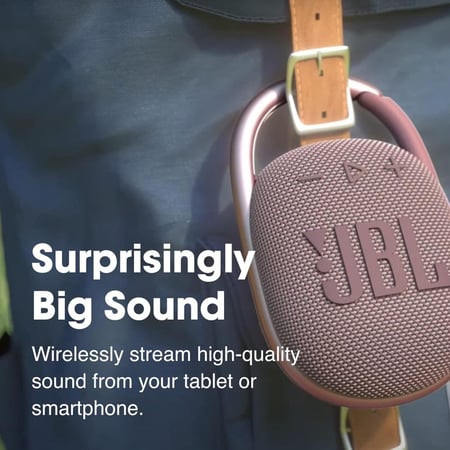 جي بي ال كليب 4 مكبر صوت بلوتوث محمول، احمر-JBL