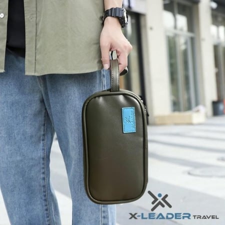 بكج حماية للايفون 15 بلس X-LEADER TRAVEL مع شنطة يدوية جلدية فاخرة هدي