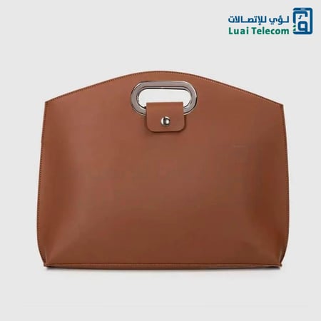 NAIDUN -شنطة جلد للأجهزة اللوحية والابتوبات كريمي