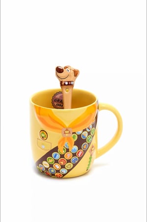 كوب أب مع ملعقة