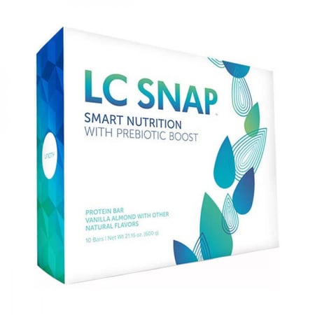 إل سي سناب بروتين سناك باللوز والفانيلا 10 بار 600 غرام
