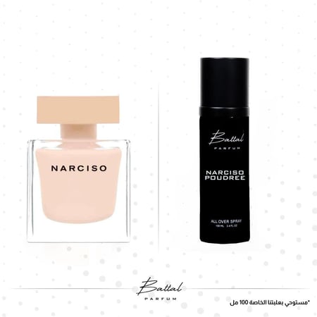 بخاخ الجسم والشعر نارسيسو بودر ( ١٠٠ مل )