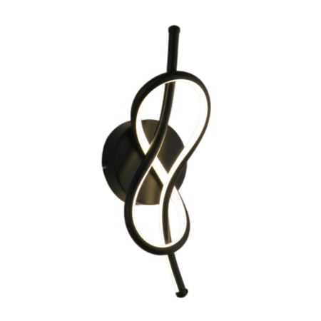 ابليك جداري LED اسود بتصميم ملتوي