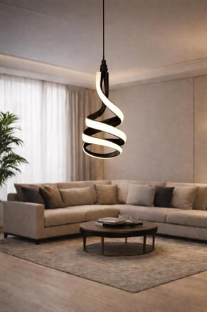ثريا سبيرال LED معلّقة مودرن