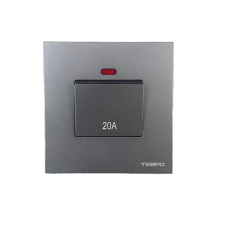 مفتاح سخان بيانو رمادي