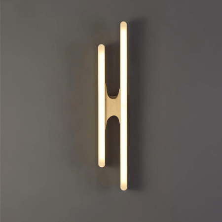 ابليك جداري LED ذهبي بتصميم بسيط