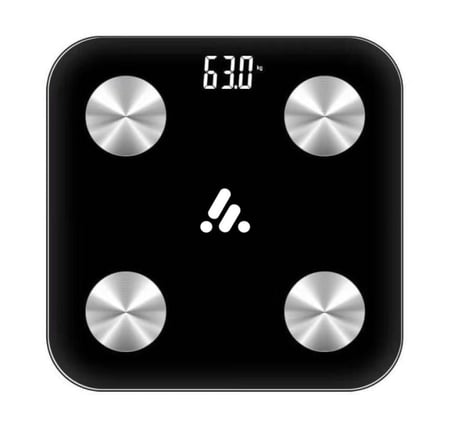 ميزان رقمي ذكي، ميزان إلكتروني ذكي مزود بتقنية البلوتوث وخاصية قياس الدهون وأحدث ميزات ساعة الجسم