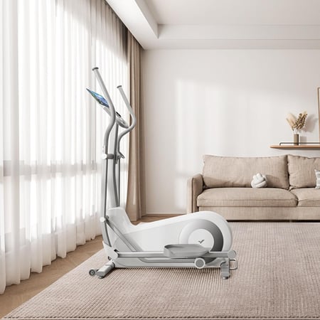 دراجة تمارين إليبتكال Merach E27 – مقاومة متعددة | شاشة LCD | لا تحتاج كهرباء | تتحمّل 150 كغ | تمرين منخفض التأثير وآمن للمفاصل ‍♂️