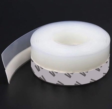 شريط ختم السيليكون و شريط سفلي للباب لاصق للأبواب وفجوات النوافذ من سيليكون مضاد للغبار مضاد للصدمات