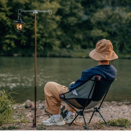 ستاند متعدد الوظائف قابل للطي حامل إضاءة ومصابيح للتخييم