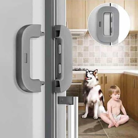 قفل ثلاجات بلاستيك لاصق لحفظ تنظيم الثلاجة ومنع عبث الأطفال والاستخدام العشوائي للمحتويات