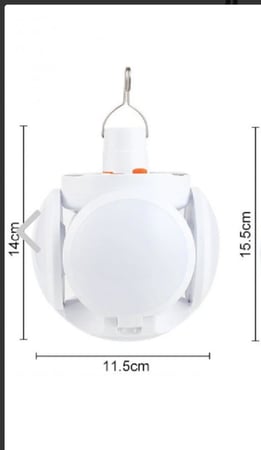 لمبة إضاءة LED خارجية قابلة للتشوه تعمل بالطاقة الشمسية والشحن