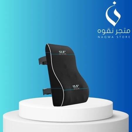 وسادة دعم قطنية للكراسي المكتبية والسيارة، وسادة دعم من رغوة الذاكرة للظهر لتخفيف الالم وتحسين الوضعية