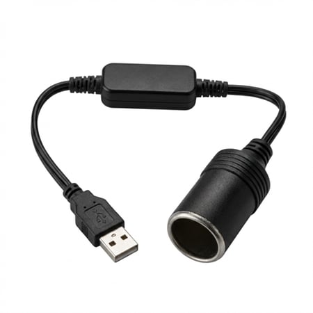 وصلة للتحويل من USB الى مدخل ولاعة السيارة 12 فولت