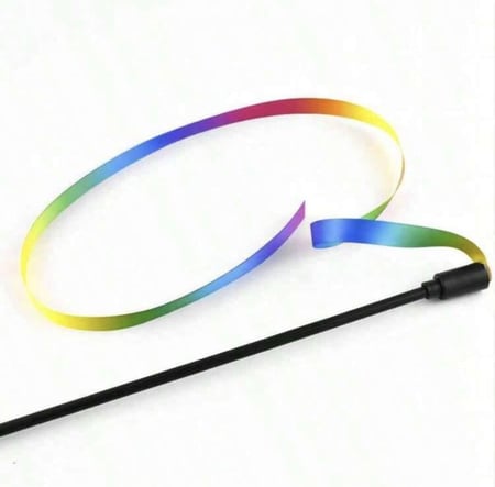 لعبة سناره للقطط بشرائط ملون