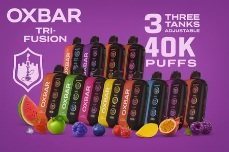 جهاز اوكس بار تراي فيوجن 40000 سحبة - OXBAR TRI-FUSION 40K PUFFS