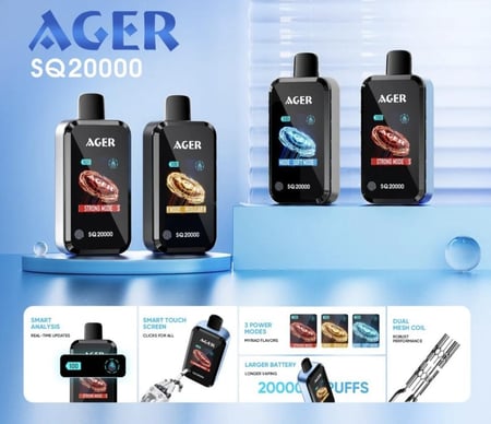 اجير اس كيو 20000 سحبة - AGER SQ 20000 PUFFS