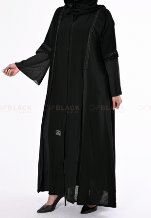 عباية كتف زرار نص كلوش