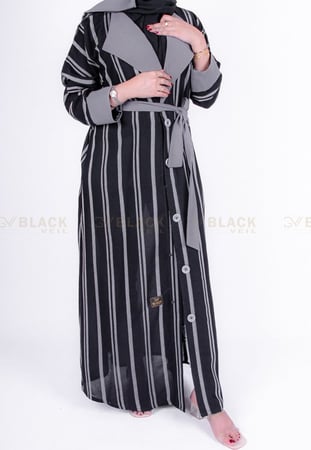 عباية كتف قلاب بقماش الخيش