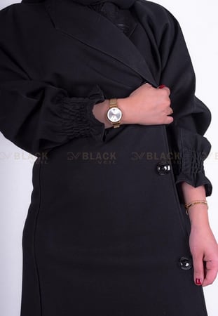 عباية صالونة باكمام مظغوطة