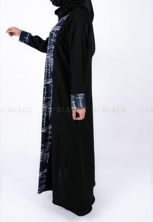 عباية كتف كريب صالونة