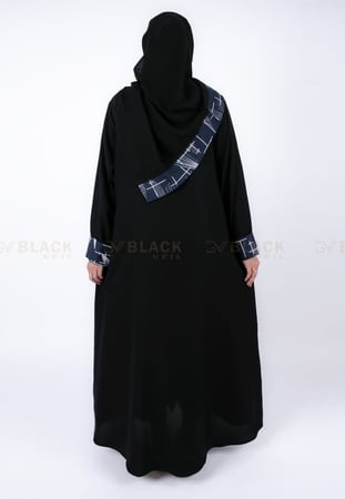 عباية كتف كريب صالونة