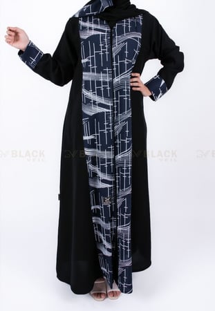 عباية كتف كريب صالونة