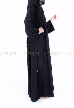 عباية كتف قماش ملكي كسرات