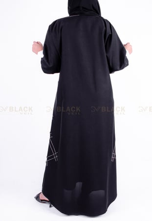 عباية كتف بقماش الكتان الفاخر