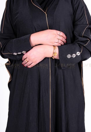 عباية مشلح زرار بقماش الحرير المغسول